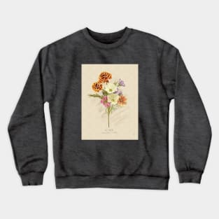 October Flower Birth Month Illustration Crewneck Sweatshirt